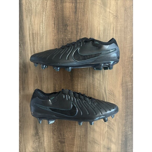 Nike Men\'s Legend 10 Elite FG Soccer Size 8 Black/Deep Jungle DV4328-002